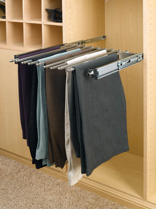Pant Organizer with Movable Fingers for Closet