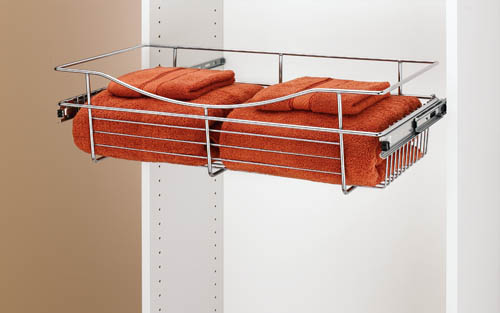 Wire Basket 12 Deep Pullout for Closet